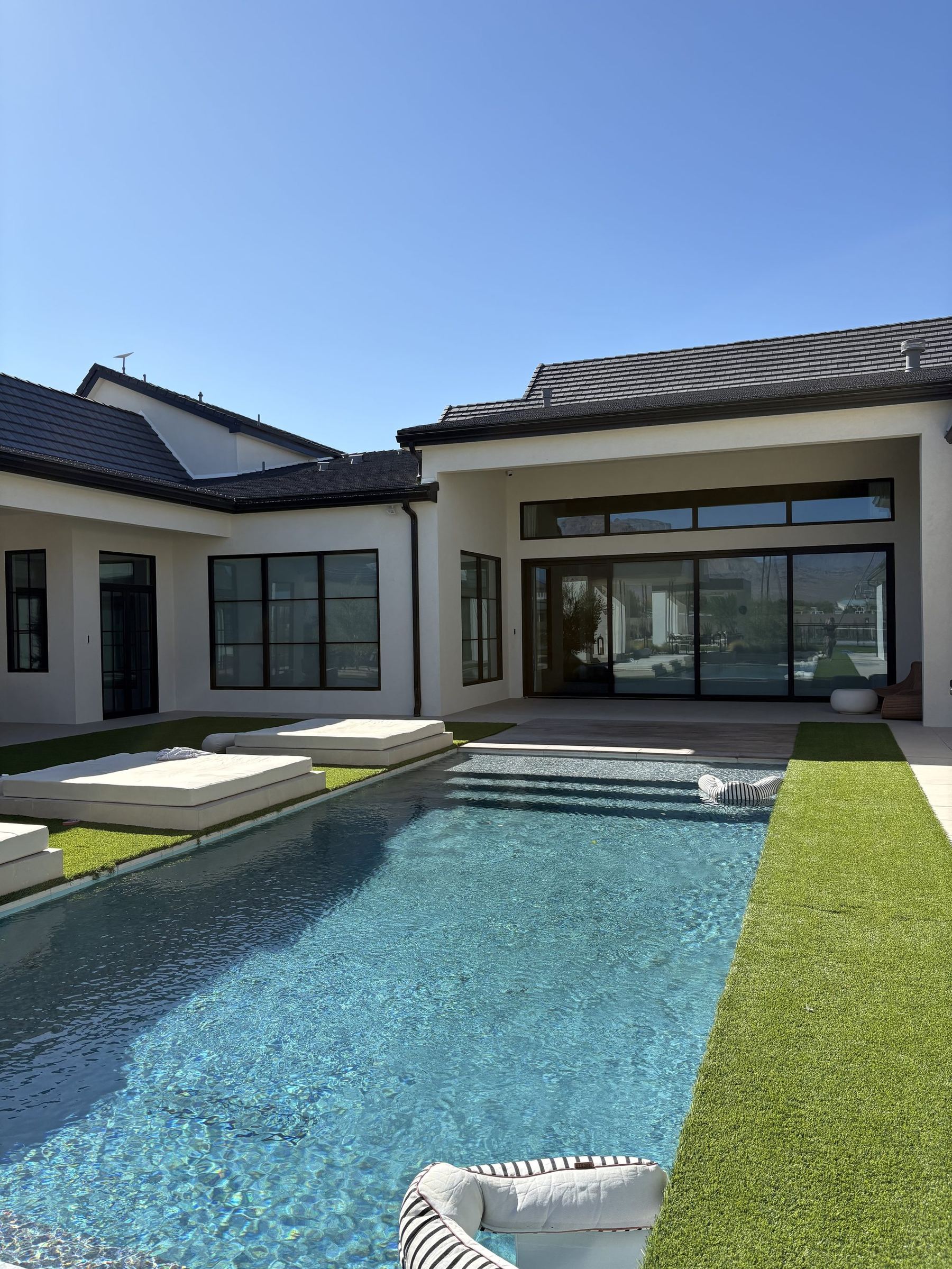 New Las Vegas home with freshly cleaned glass
